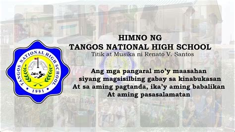 tnhs hymn|Tarlac National High School (Main) .